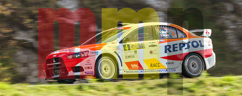 Alberto Monarri en el Rallye de Llanes