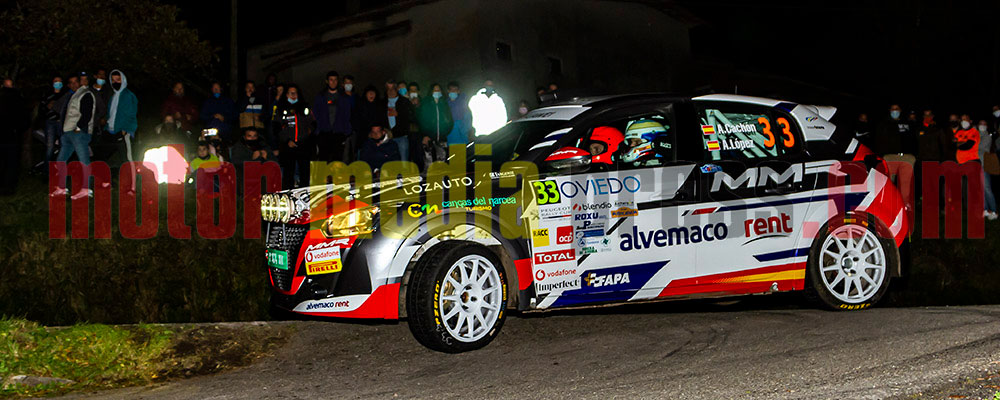 Alejandro Cachón dominaba en Dos Ruedas Motrices, la Peugeot Rallye Cup, y la Beca Júnior R2